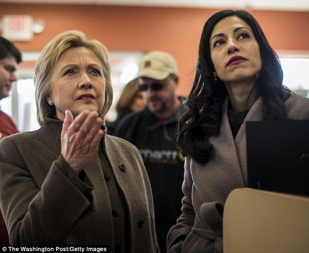 Human Abedin (right with Hillary Clinton, left) worked at a radical Muslim publication that opposed women's rights and blamed the US for 9/11 before being appointed as Clinton's top aide