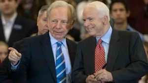 Lieberman Stumps for McCain