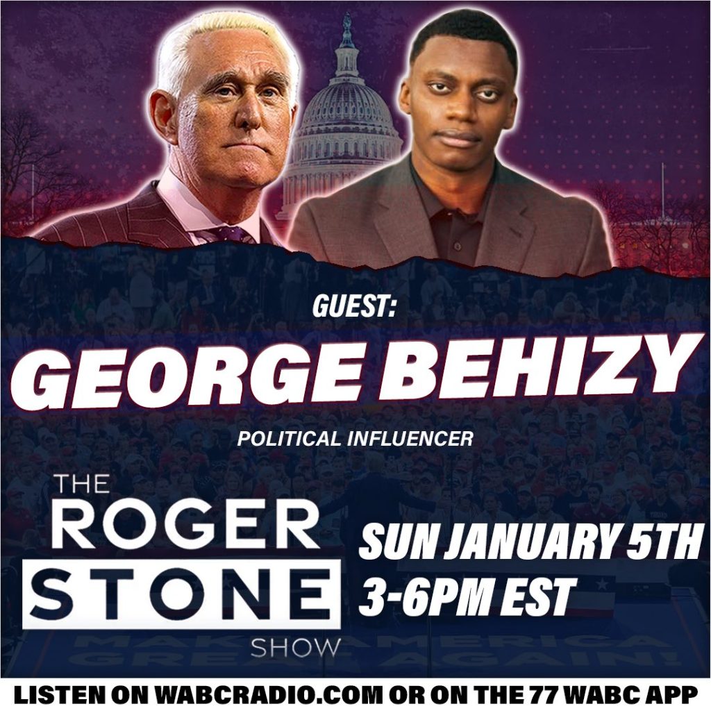 George Behizy Join The Roger Stone on 77WABC Radio to talk Censorship, Deportations, J6 Pardons, MAGA Youth, & MORE!