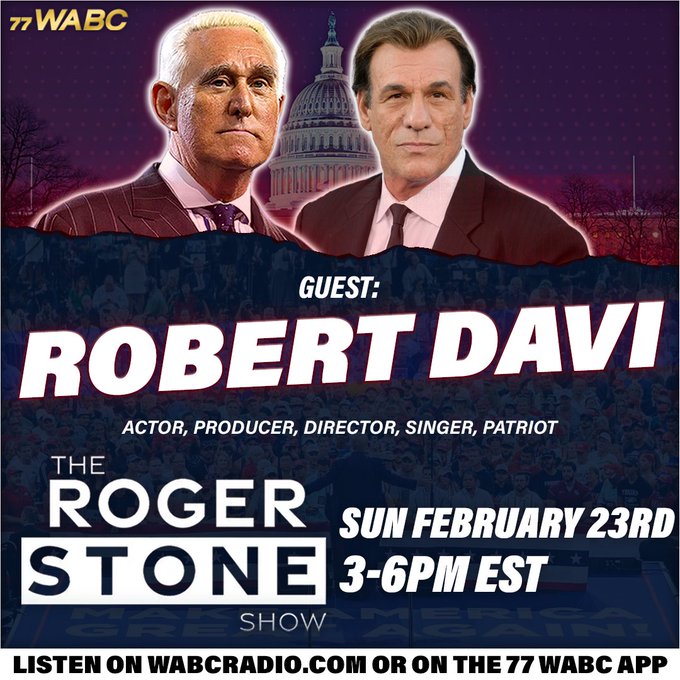 Why they won’t consider the epic biopic film REAGAN for an Oscar. Actor Robert Davi Joins the Roger Stone Show on 77 WABC Radio. Why they won’t consider the epic biopic film REAGAN for an Oscar. Actor Robert Davi Joins the Roger Stone Show on 77 WABC Radio.