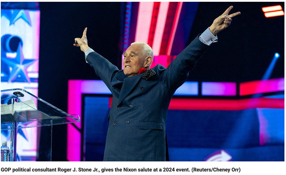 JOHN BOLTON BLASTED BY TRUMP ALLY ROGER STONE, WHO FACED FBI RAID: ‘KARMA IS A B….’