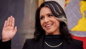 Tulsi Gabbard at an FBI raid on a Fulton County, Georgia election office linked to a 2020 election fraud investigation