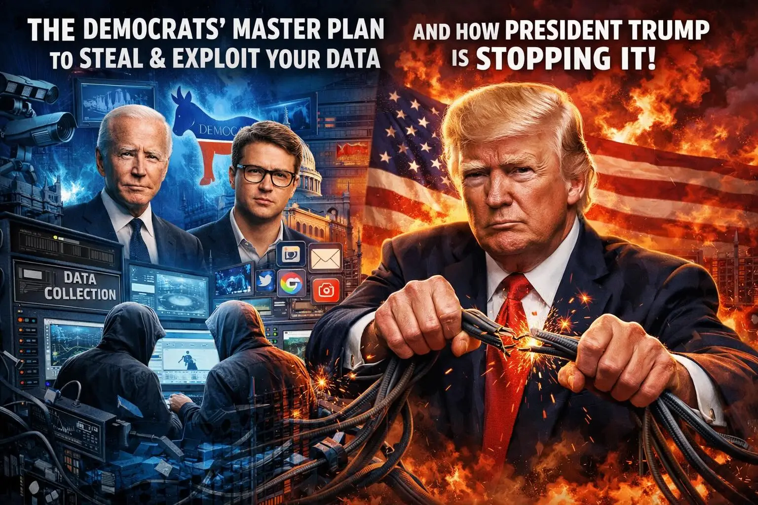 The Democrats’ Master Plan to Steal and Exploit Your Data – and How President Trump is Stopping It