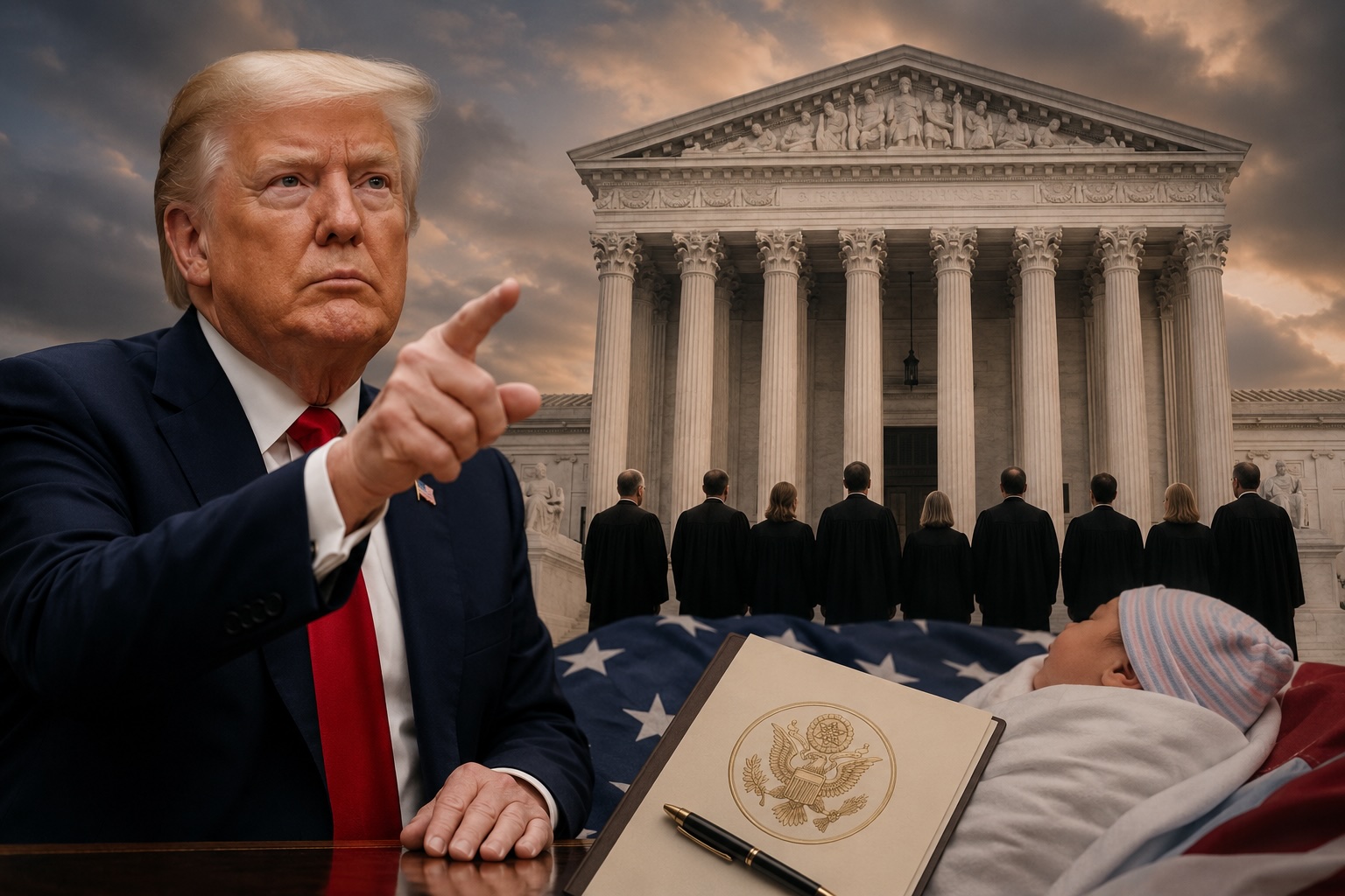 Trump Pleads with SCOTUS to End Birthright Citizenship