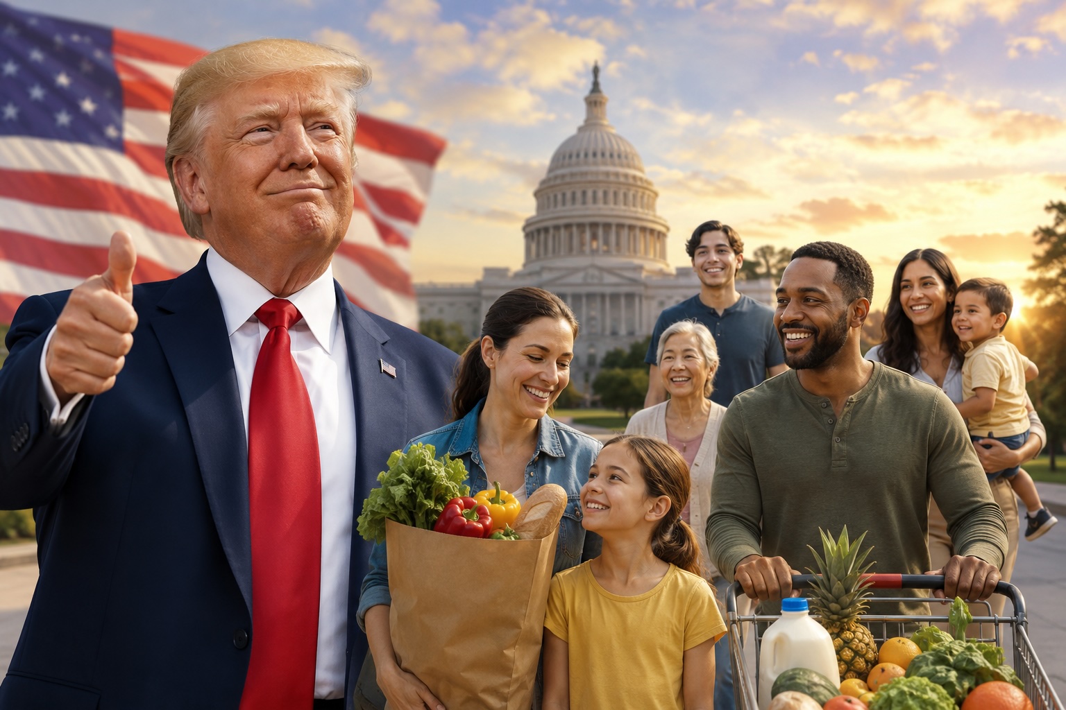 Trump’s Big Beautiful Bill Lifts Nearly 5 Million Americans Off Food Stamps in Second Term