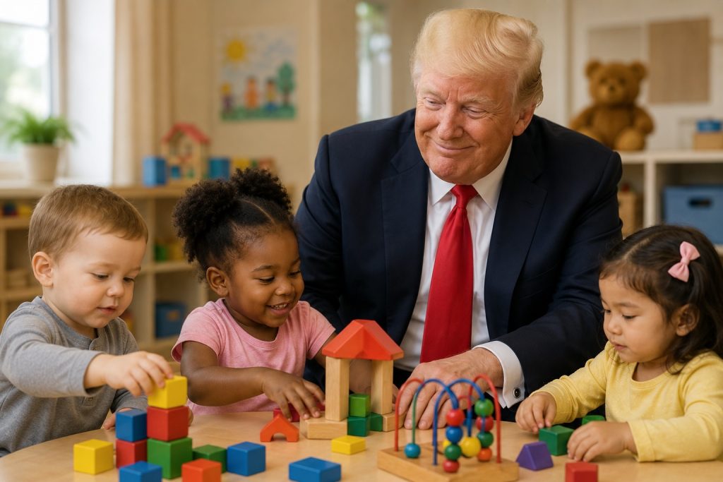 TRUMPS PLAN FOR LESS EXPENSIVE CHILD CARE - StoneZone