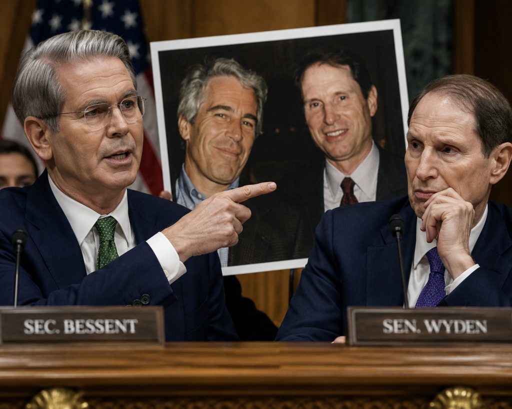 Bessent Exposes Wyden’s Epstein Hypocrisy in Treasury Budget Hearing Bessent Exposes Wyden’s Epstein Hypocrisy in Treasury Budget Hearing