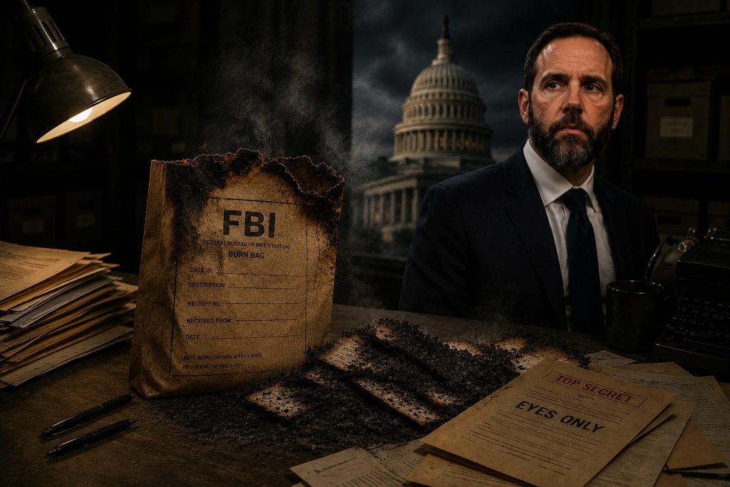 Burn Bags Found from Illicit Jack Smith Investigation