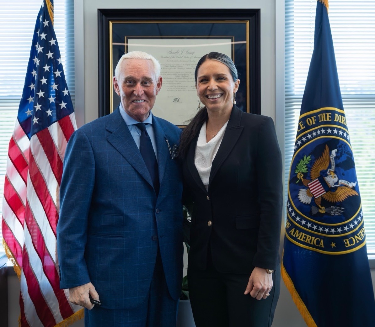 Tulsi Gabbard an Roger Stone