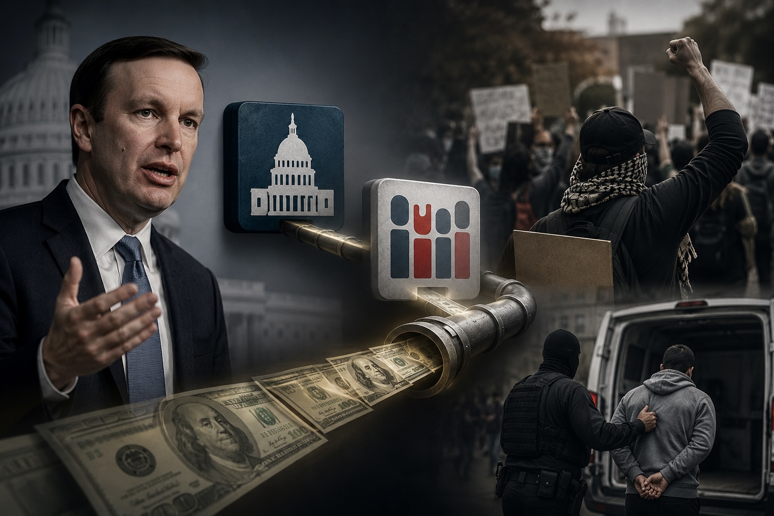 Sen. Chris Murphy’s PAC Funneled $100K to Indivisible, Key Organizer of Anti-ICE Protests