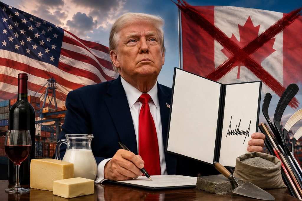 President Trump Orders Huge New Tariffs on Canada