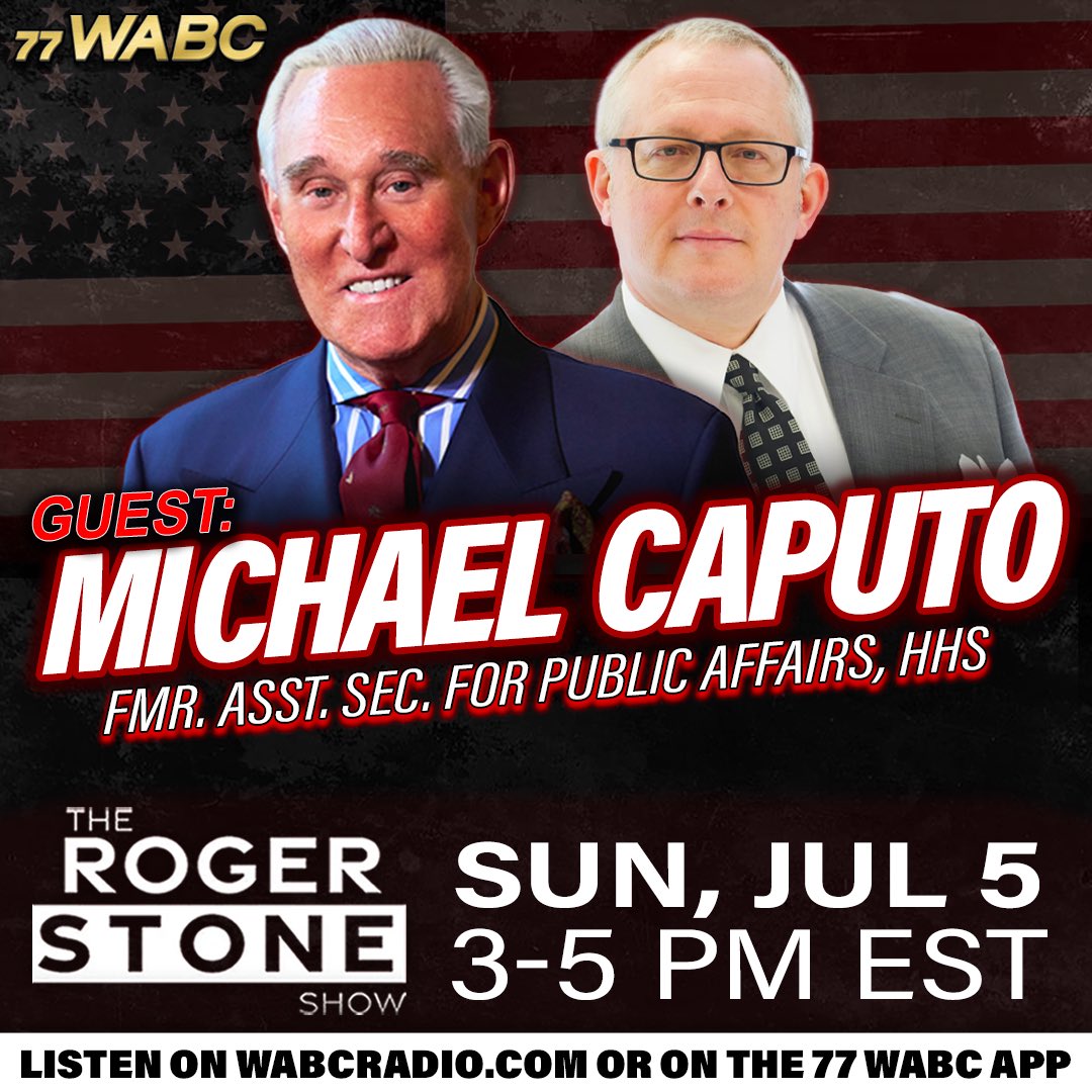 Trump campaign veteran and former HHS official discussing public policy and the America First agenda with Roger Stone