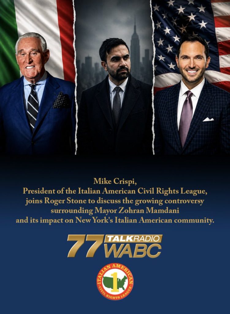 Italian American Civil Rights League Chair Mike Crispi “Does Mamdani hate Italian-Americans? Italian American Civil Rights League Chair Mike Crispi “Does Mamdani hate Italian-Americans?