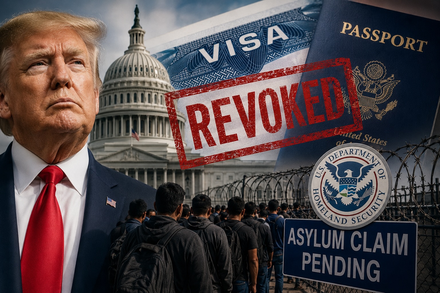 Trump Targets 200,000 Visa Holders in Historic Asylum Crackdown