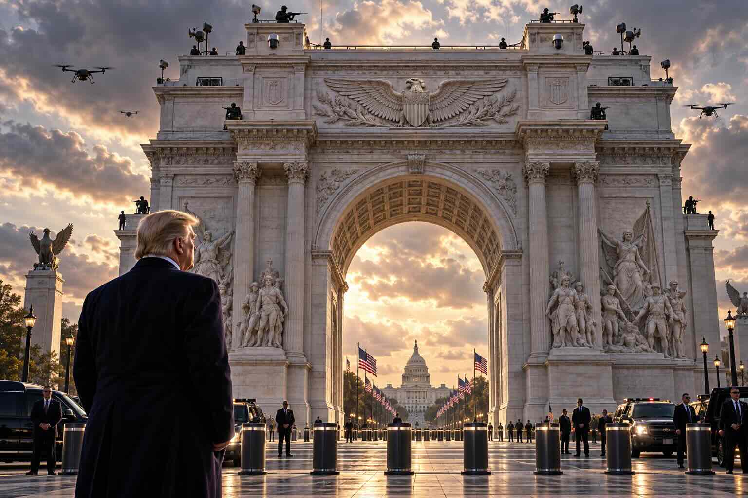 THE ARCH IS A MONUMENT. TRUMP WANTS IT TO SEE.