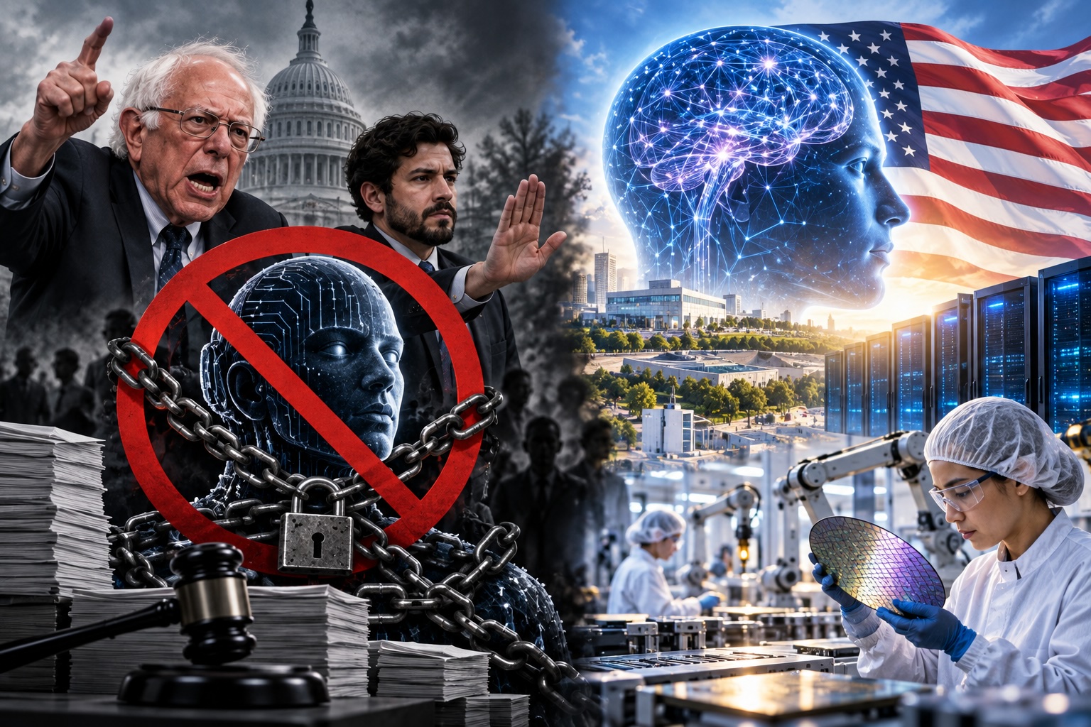 Trump Says Lead on Superintelligence — Sanders Wants to Ban It