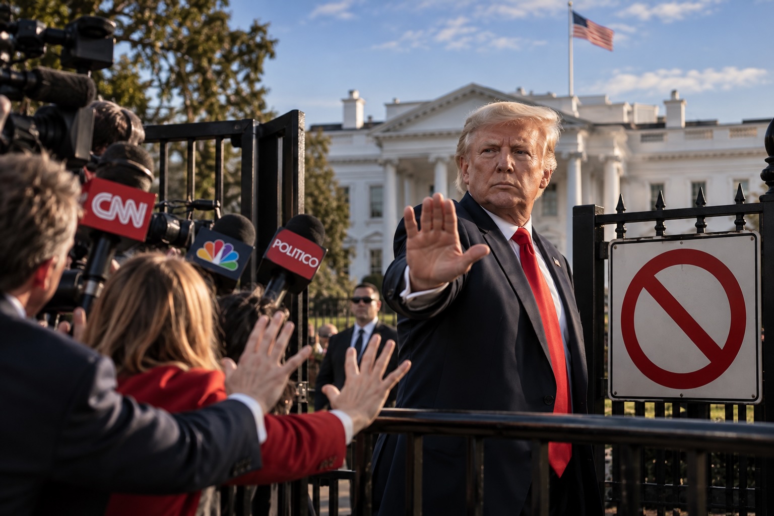 Trump’s CNN, MSNOW, and POLITICO Ban Is NOT About Free Speech… It’s About Justice