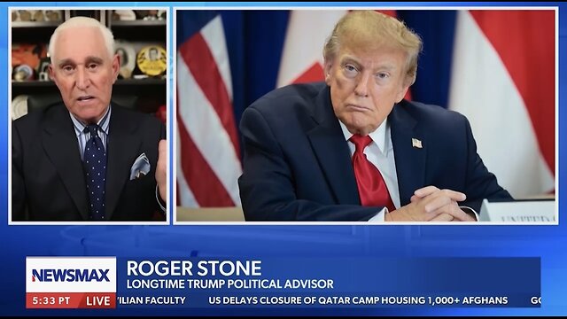 Roger Stone discussing Donald Trump’s campaign strategy and legacy in Republican politics.