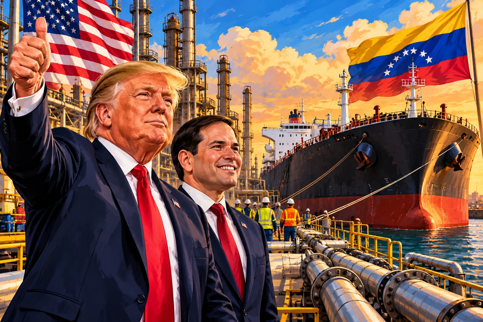 Trump and Rubio Welcome First Venezuelan Oil Tanker to Texas Under Historic Deal